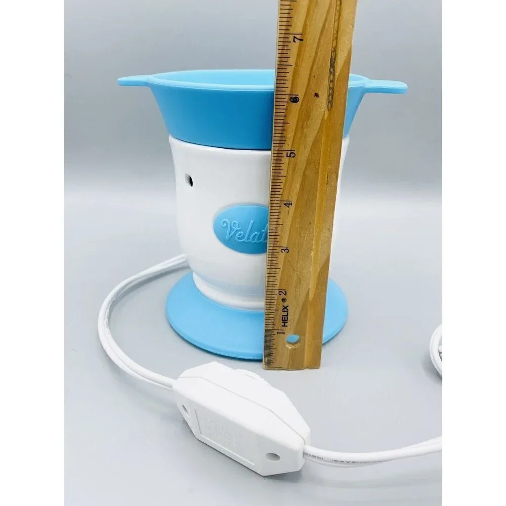 VELATA Fun Fondue Warmer Scentsy Blue Razz 1 Fork Chocolate Melting Pot